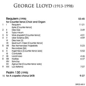 CD George Lloyd: Requiem / Psalm 130 634243