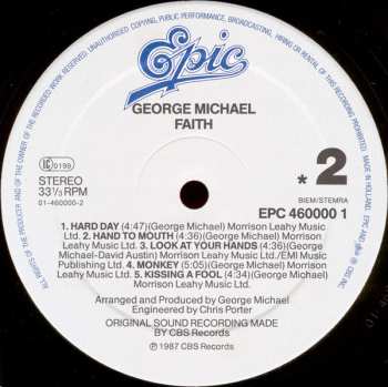 LP George Michael: Faith 636624