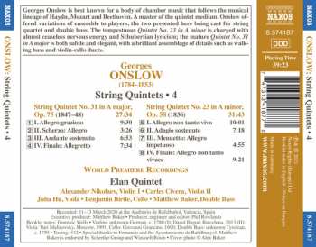 CD George Onslow: String Quintets • 4 146691