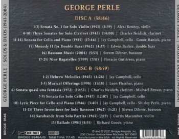 2CD George Perle: Solos And Duos 655613