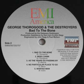 LP George Thorogood & The Destroyers: Bad To The Bone 46352