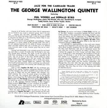 SACD George Wallington Quintet: Jazz For The Carriage Trade 540512