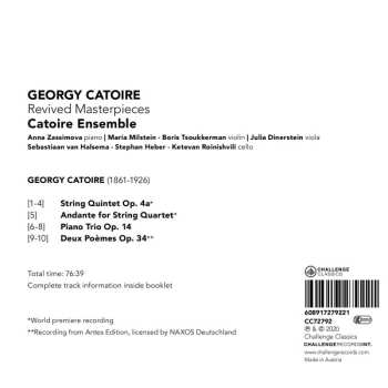 CD Catoire Ensemble: Revised Masterpieces 575324