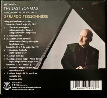 CD Ludwig van Beethoven: The Last Sonatas: Piano Sonatas Op. 109, 110, 111 423711