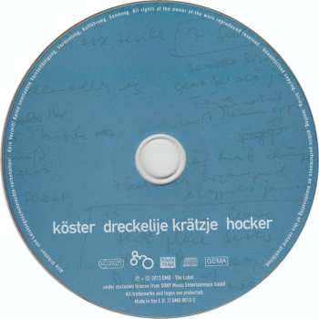 CD Gerd Köster: Dreckelije Krätzje Hocker 560233