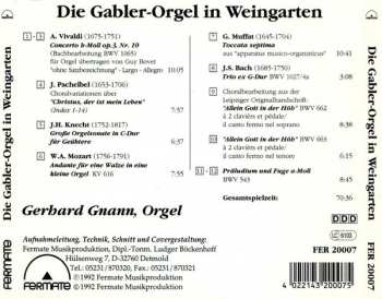 CD Gerhard Gnann: Die Gabler-Orgel In Weingarten 407681