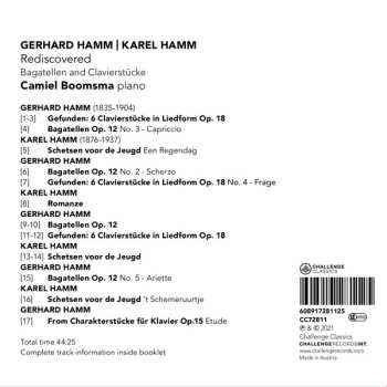 CD Gerhard Hamm: Rediscovered - Bagatellen And Klavierstücke 600601