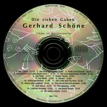 CD Gerhard Schöne: Die Sieben Gaben - Lieder Im Märchenmantel 152231