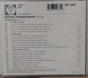 CD Gabriel Fauré: 4 Valses Caprices / 6 Impromptus /  8 Pieces Breves 332474