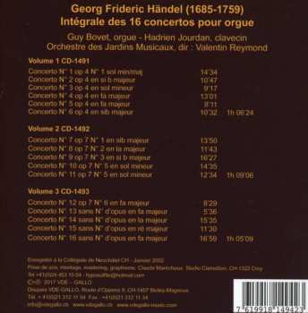 3CD Georg Friedrich Händel: Les Concertos Pour Orgue / The Organ Concertos = Die Orgelkonzerte 648042