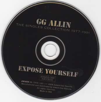 CD GG Allin: Expose Yourself - The Singles Collection 1977-1991 279453