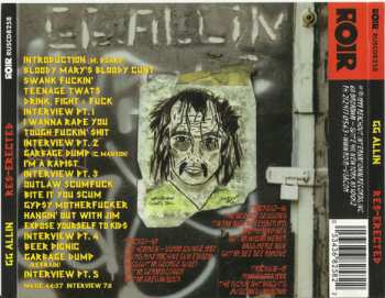 CD GG Allin: Res-Erected 614322