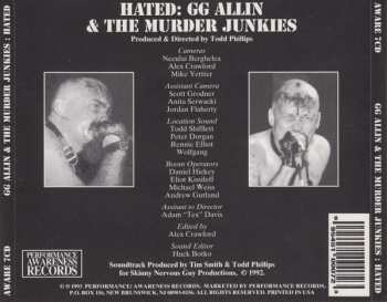 CD GG Allin & The Murder Junkies: Hated 256204