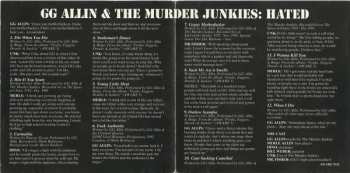 CD GG Allin & The Murder Junkies: Hated 256204