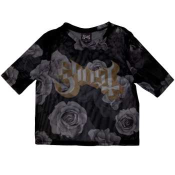 Merch Ghost: Dámské Crop Top Logo Ghost & Roses