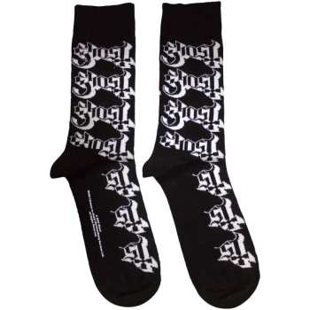 Merch Ghost: Ghost Unisex Ankle Socks: Logo Pattern (uk Size 7 - 11) 42 - 47