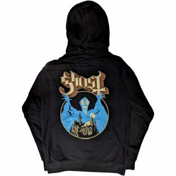 Merch Ghost: Ghost Unisex Pullover Hoodie: Pocket Logo & Opus (back Print) (small) S