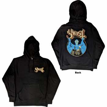 Merch Ghost: Ghost Unisex Pullover Hoodie: Pocket Logo & Opus (back Print) (small) S