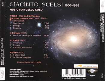 CD Giacinto Scelsi: Music For Cello Solo 228168