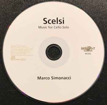 CD Giacinto Scelsi: Music For Cello Solo 228168