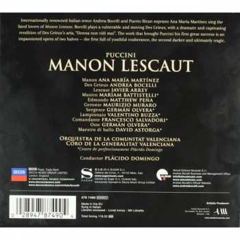 2CD Giacomo Puccini: Manon Lescaut 22755