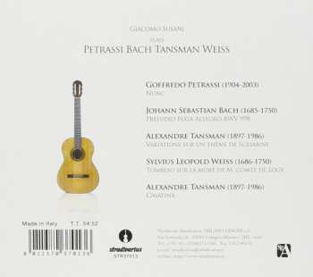 CD Giacomo Susani: Giacomo Susani Plays Petrassi Bach Tansman Weiss 318317