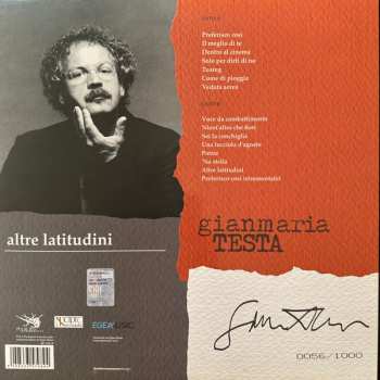 LP Gianmaria Testa: Altre Latitudini CLR | LTD | NUM 483137