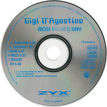 CD Gigi D'Agostino: New Year's Day 578332