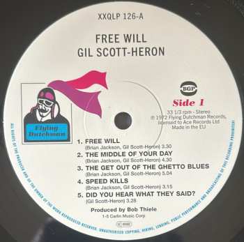 LP Gil Scott-Heron: Free Will 562609