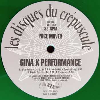 2LP Gina X Performance: Nice Mover + Voyeur CLR | LTD 573178