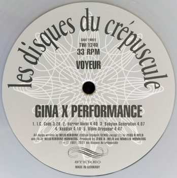 2LP Gina X Performance: Nice Mover + Voyeur CLR | LTD 573178