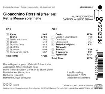 2CD Gioacchino Rossini: Petite Messe Solennelle 600714