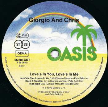 LP Giorgio Moroder: Love's In You, Love's In Me 644802