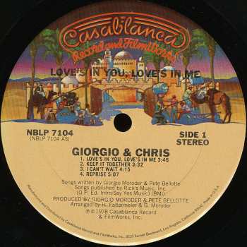 LP Giorgio Moroder: Love's In You, Love's In Me 671684