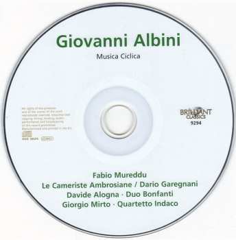 CD Giovanni Albini: Musica Ciclica 455100