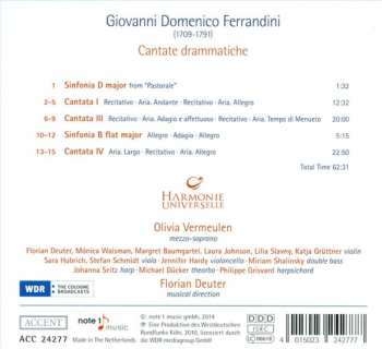 CD Giovanni Battista Ferrandini: Cantate drammatiche 614787