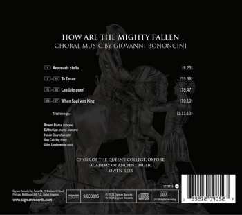 CD Giovanni Bononcini: How Are The Mighty Fallen - Choral Music 617900