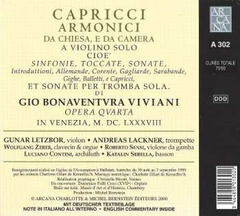 CD Gunar Letzbor: Capricci Armonici Opera Qvarta 304744