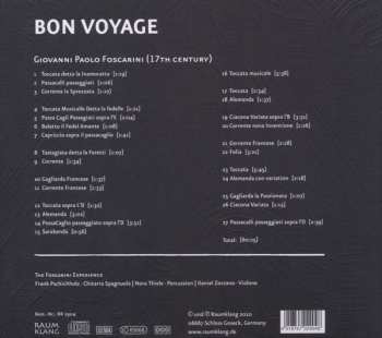 CD Giovanni Paolo Foscarini: Bon Voyage: Music By Giovanni Paolo Foscarini  473676