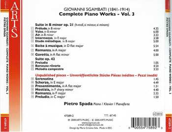 CD Giovanni Sgambati: Piano Works Vol. 3 613130