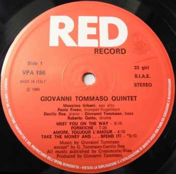 LP Giovanni Tommaso Quintet: Via G.T. 646933