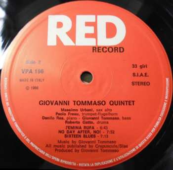 LP Giovanni Tommaso Quintet: Via G.T. 646933