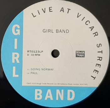 2LP Girl Band: Live At Vicar Street LTD 231465