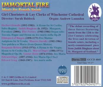 CD Andrew Lumsden: Immortal Fire (Music For Female Saints) 649077