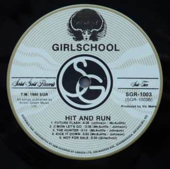 LP Girlschool: Hit And Run CLR 607013