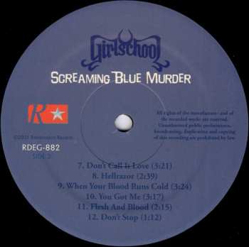 LP Girlschool: Screaming Blue Murder DLX | LTD 381381