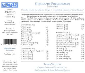 CD Girolamo Frescobaldi: Musiche Inedite Dai Codici Chigi / Unpublished Music From "Chigi Codices" 572672