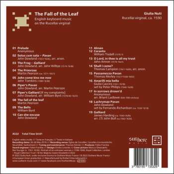 CD Giulia Nuti: The Fall Of The Leaf - English Keyboard Music On The Rucellai Virginal 601108