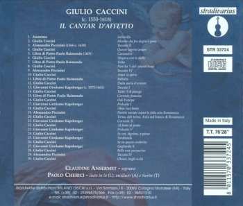 CD Giulio Caccini: Il Cantar D'Affetto 609066