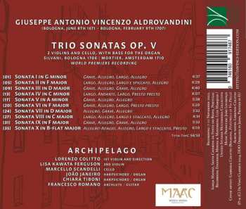 CD Giuseppe Aldrovandini: Trio Sonatas Op. V  (Bologna 1706 | Amsterdam 1710) 651081